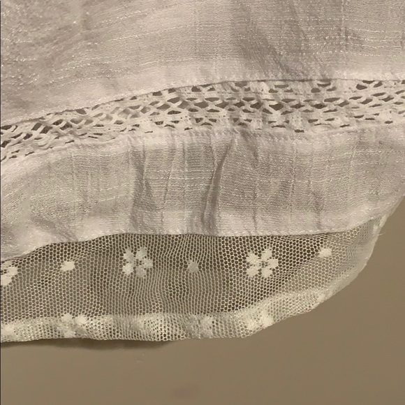 Dex White Boho Lace Tank - Women’s Size Small - Picture 6 of 6
